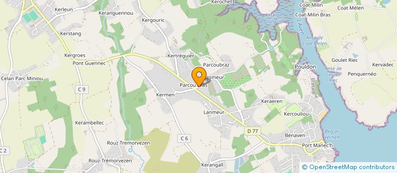 localisation de l'entreprise GFA DE KERVREN ET D'AVEN à NEVEZ