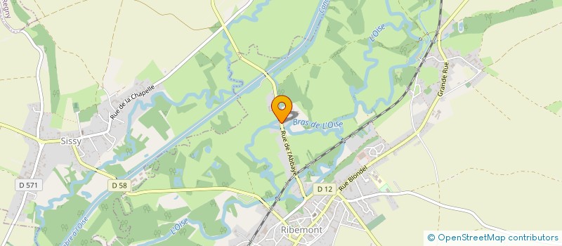 localisation de l'entreprise GFA DE L ABBAYE  RIBEMONT