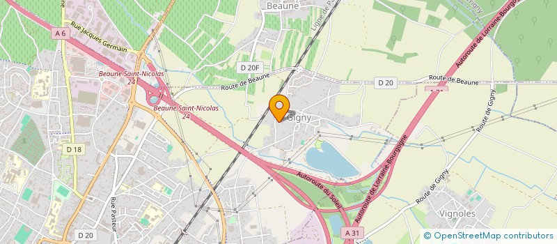 localisation de l'entreprise GFA DE L'ABBAYE DE BRULLY à BEAUNE