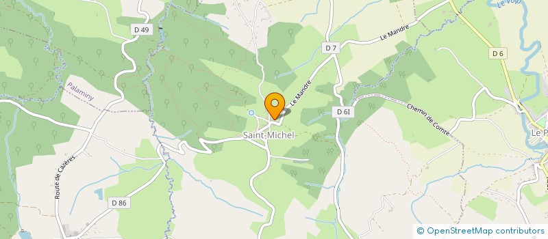 localisation de l'entreprise GFA DE L'AJAOU  LESCUNS