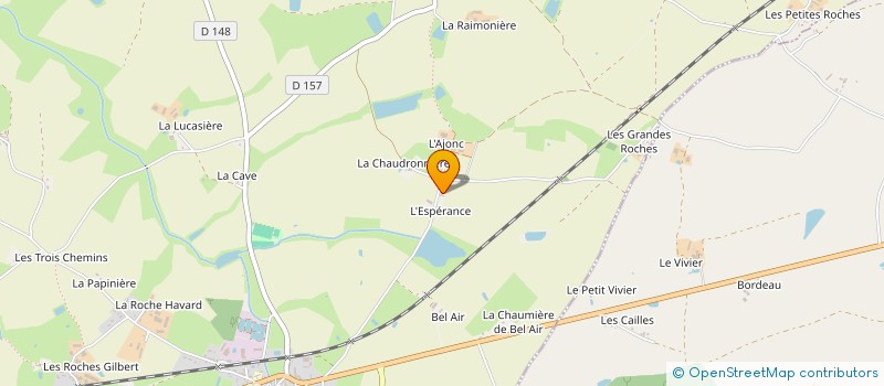 localisation de l'entreprise GFA DE L'AJONC  BRESSUIRE