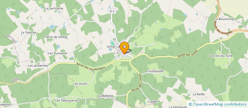 localisation de l'entreprise GFA DE L ALLIER  VEYRINES-DE-VERGT