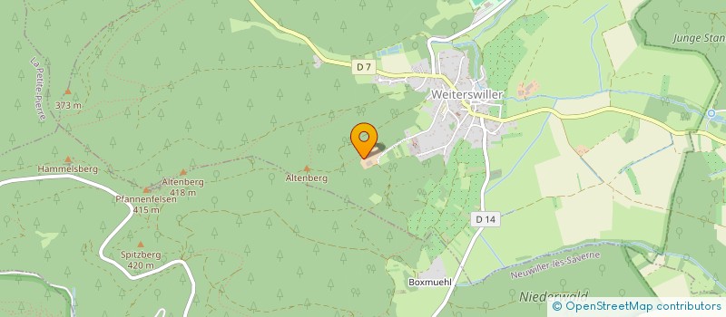 localisation de l'entreprise GFA DE L'ALTENBERG  WEITERSWILLER