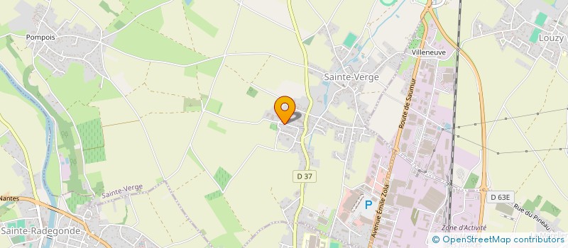 localisation de l'entreprise GFA DE L'AMANDIER  SAINTE-VERGE