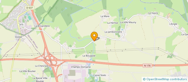 localisation de l'entreprise GFA DE L'AMARYLLIS  MINIAC-MORVAN