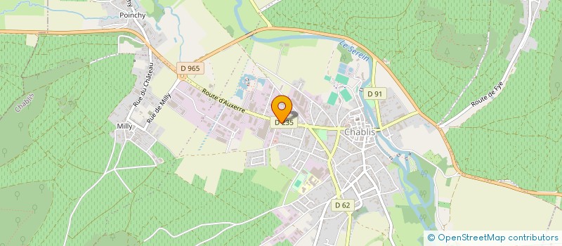 localisation de l'entreprise GFA DE L'ANGLAIS  CHABLIS