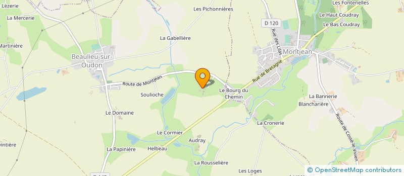 localisation de l'entreprise GFA DE L'ANSAMORDIERE  BEAULIEU-SUR-OUDON