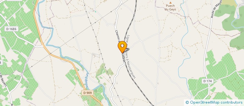 localisation de l'entreprise GFA DE L'ARBOURY  MAGALAS