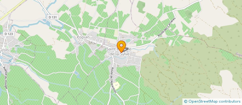 localisation de l'entreprise GFA DE L'ARCADE  POUZOLS