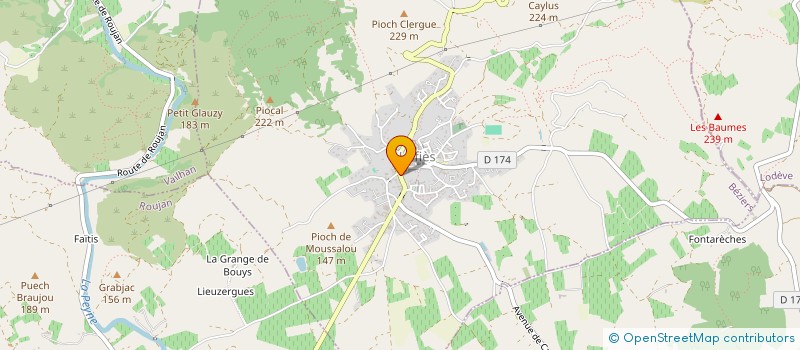 localisation de l'entreprise GFA DE L'ARGELIER  NEFFIES