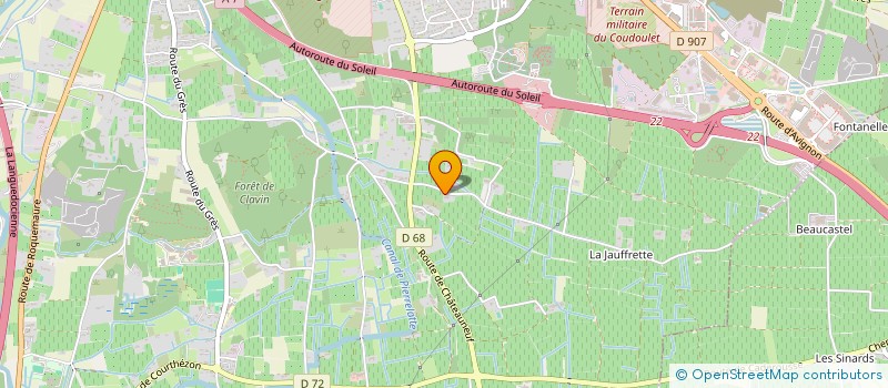 localisation de l'entreprise GFA DE L'ARNESQUE  ORANGE