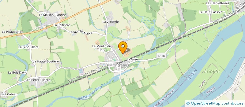 localisation de l'entreprise GFA DE L'ARZILLAIS  MONTRELAIS