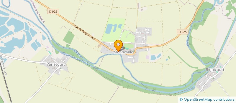 localisation de l'entreprise GFA DE L'AUGERE  VILLENEUVE-SUR-AISNE