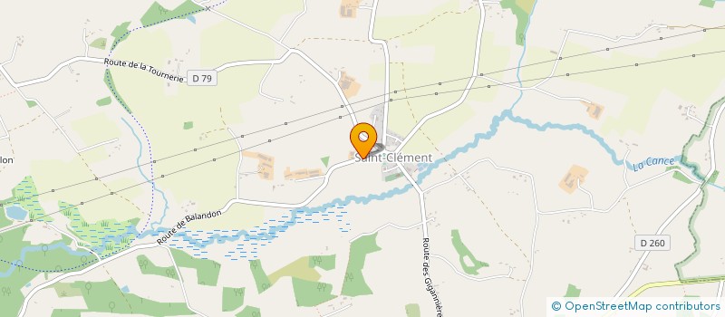 localisation de l'entreprise GFA DE L'AUMONE  SAINT-CLEMENT-RANCOUDRAY