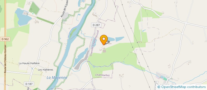 localisation de l'entreprise GFA DE L'AUMONERIE  CHENILLE-CHAMPTEUSSE