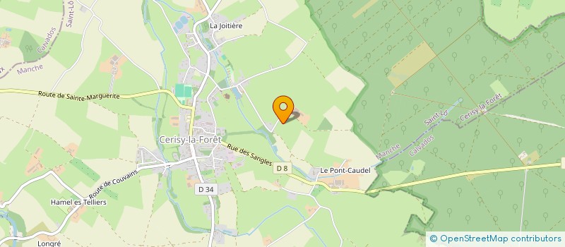 localisation de l'entreprise GFA DE L AUNAY  VILLIERS-FOSSARD