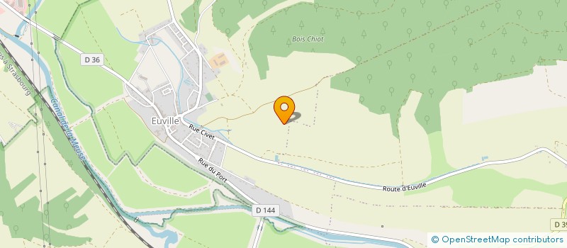 localisation de l'entreprise GFA DE L'AUNEL à EUVILLE