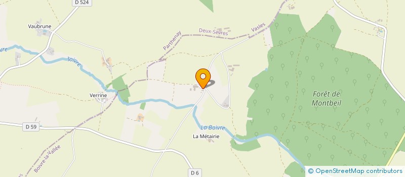 localisation de l'entreprise GFA DE L'AUNIZIERE  BOIVRE-LA-VALLEE