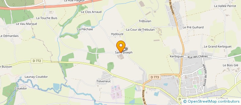 localisation de l'entreprise GFA DE L'AVENIR  GUER