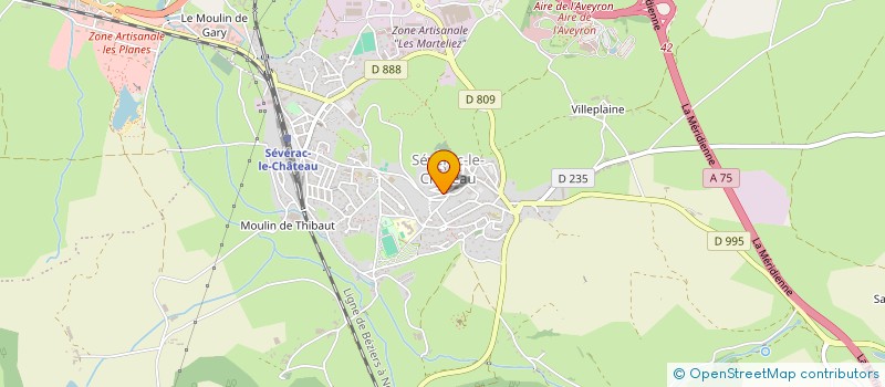 localisation de l'entreprise GFA DE L'AVEYRON VI  SEVERAC D'AVEYRON