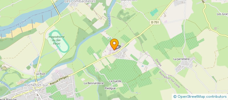 localisation de l'entreprise GFA DE L'ECHALIER  VAL-DU-LAYON