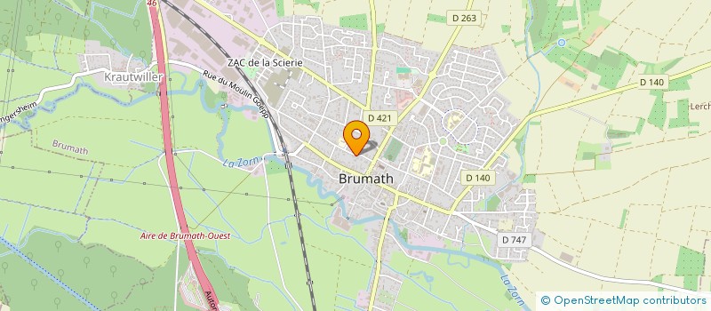 localisation de l'entreprise GFA DE L'ECURIE COPELLIA  BRUMATH