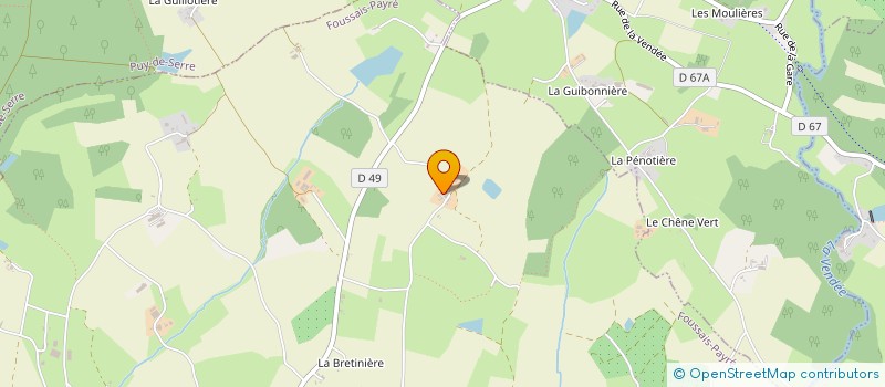 localisation de l'entreprise GFA DE L'EGAILLERIE  FOUSSAIS-PAYRE