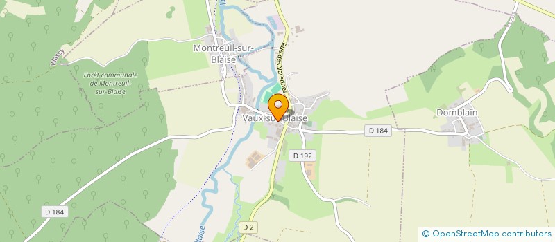 localisation de l'entreprise GFA DE L'EGLANTIER à VAUX-SUR-BLAISE