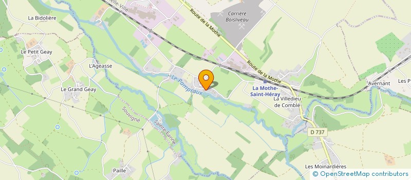 localisation de l'entreprise GFA DE L'ELAN  SAINTE-EANNE