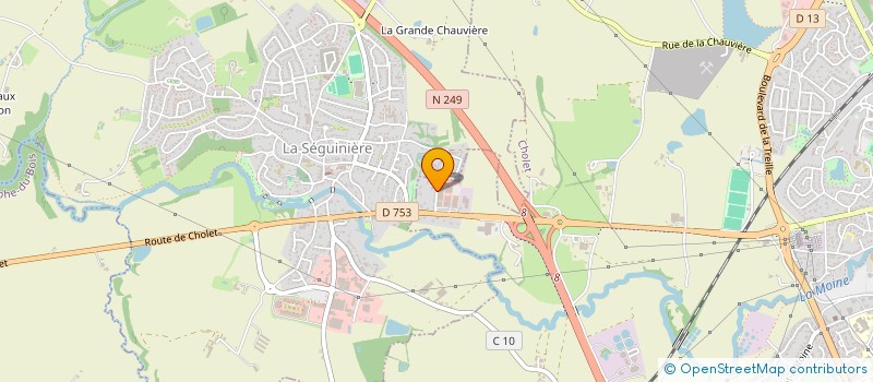 localisation de l'entreprise GFA DE L EMONIERE à CHOLET