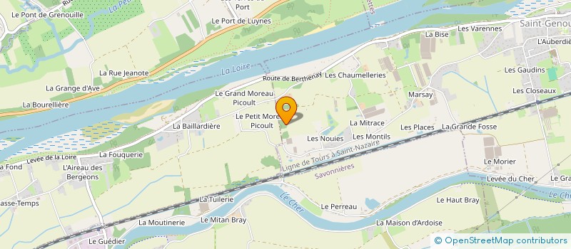 localisation de l'entreprise GFA DE L'ENTRE DEUX RIVES  SAINT-GENOUPH