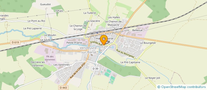localisation de l'entreprise GFA DE L'EPI  MONTMARTIN-LE-HAUT