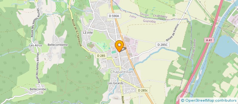 localisation de l'entreprise GFA DE L'EPINETTE  CHAPAREILLAN