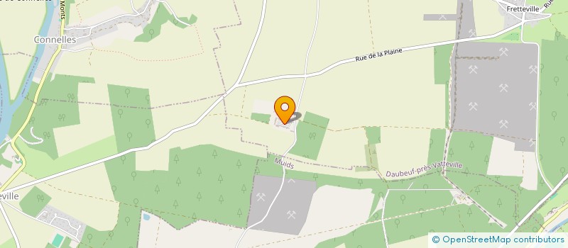 localisation de l'entreprise GFA DE L'EPINETTE  DAUBEUF PRES VATTEVILLE