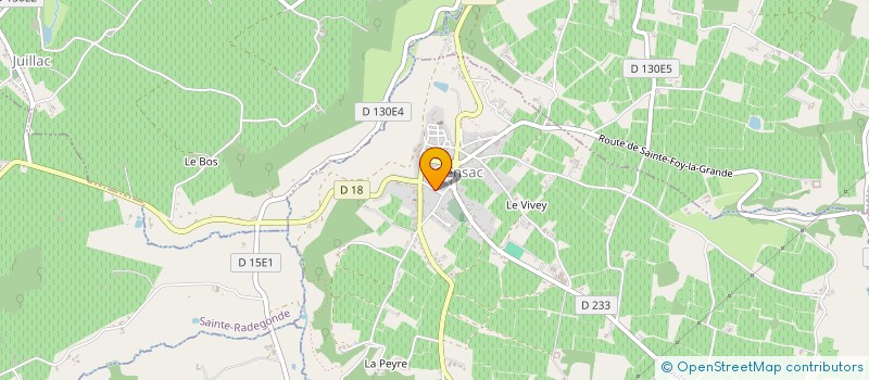 localisation de l'entreprise GFA DE L'ESCAROT  JUILLAC