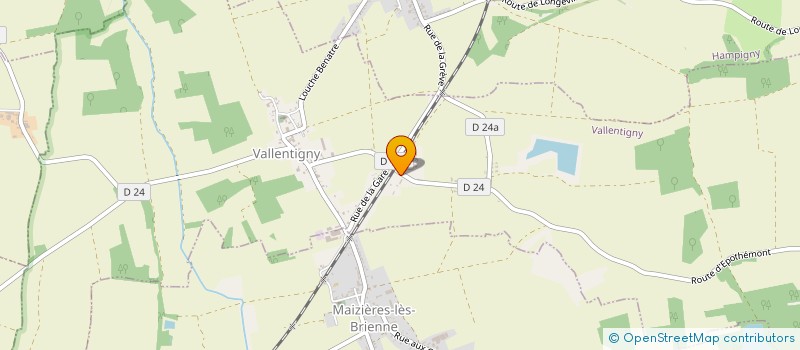 localisation de l'entreprise GFA DE L ESPERANCE  VALLENTIGNY