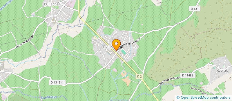 localisation de l'entreprise GFA DE L ESTANG  PLAISSAN