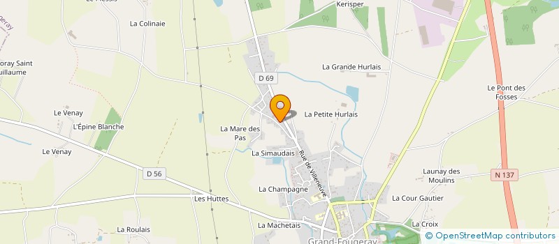 localisation de l'entreprise GFA DE L'ETANG  GRAND-FOUGERAY