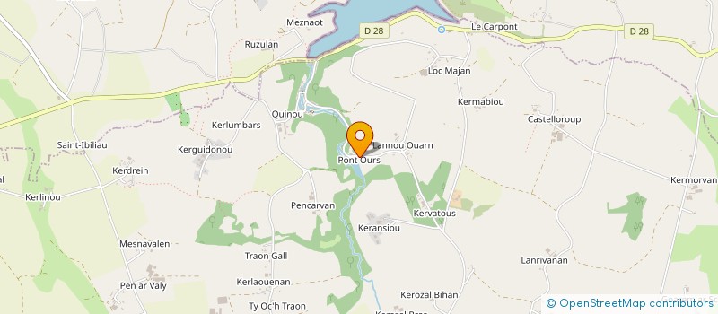 localisation de l'entreprise GFA DE L ETANG  PLOUGUIN