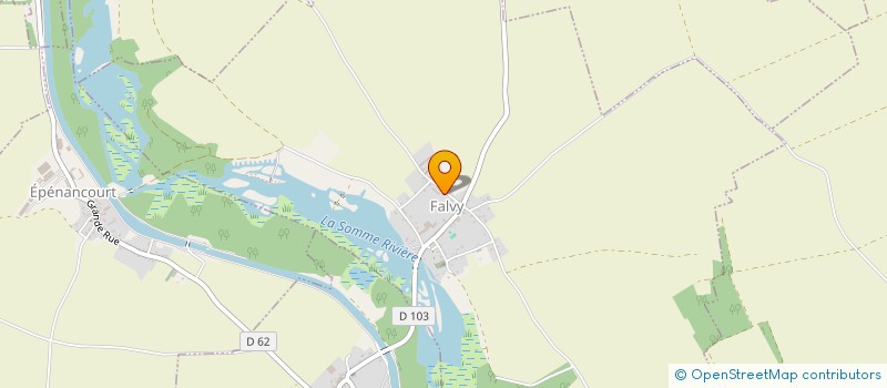 localisation de l'entreprise GFA DE L'ETANG DE FALVY  FALVY