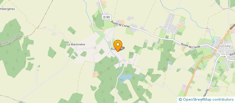 localisation de l'entreprise GFA DE L'ETANG DE LA CIGOGNE  CUSSAY