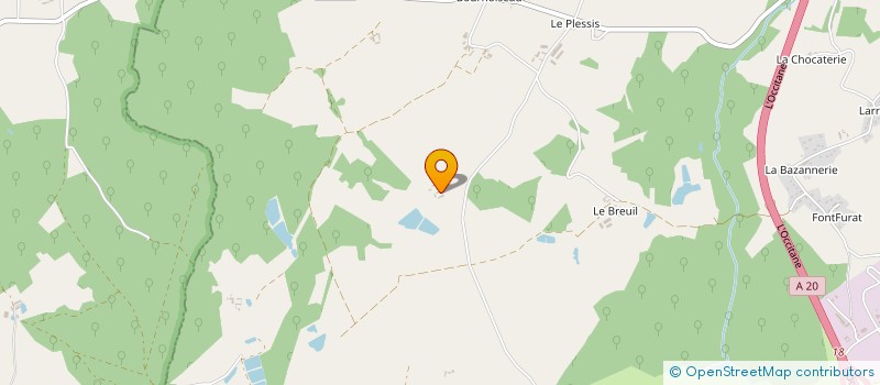 localisation de l'entreprise GFA DE L ETANG MARIE à ARGENTON-SUR-CREUSE