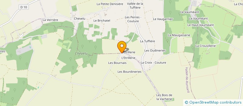 localisation de l'entreprise GFA DE L'ETRILLERIE  VALLEE-DE-RONSARD