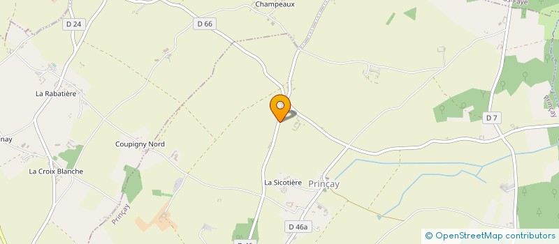 localisation de l'entreprise GFA DE L'IMBAUDIERE  PRINCAY