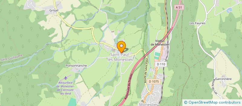 localisation de l'entreprise GFA DE L'ISERE II  ROISSARD