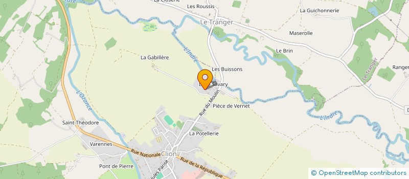 localisation de l'entreprise GFA DE L'ISLE SAVARY à CLION