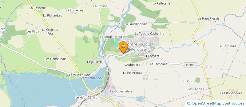 localisation de l'entreprise GFA DE L'OASIS  MONTREUIL-SOUS-PEROUSE