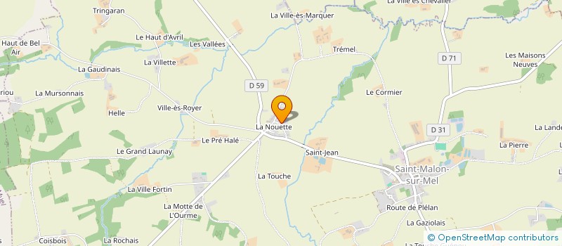 localisation de l'entreprise GFA DE L'ODYSSEE  SAINT-MALON-SUR-MEL