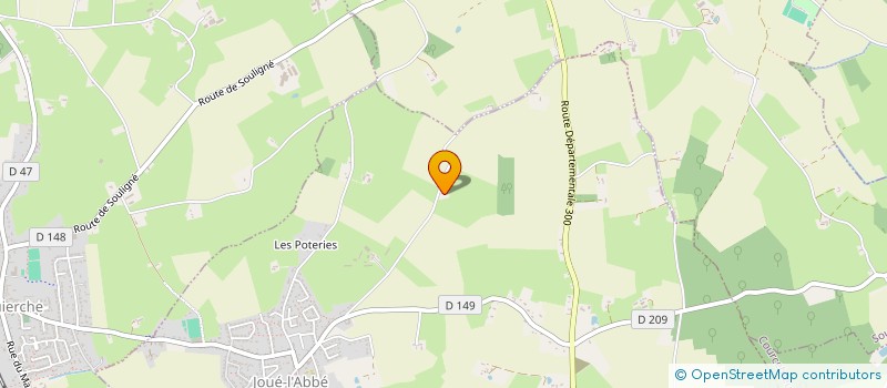 localisation de l'entreprise GFA DE L'OLIVERIE  JOUE-L'ABBE