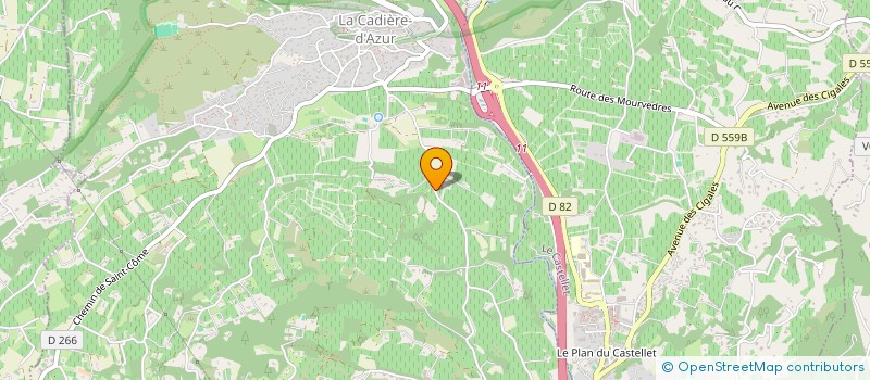 localisation de l'entreprise GFA DE L'UNION  LA CADIERE-D'AZUR